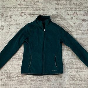 Eddie Bauer Women's Dark Green/teal  fleece Jacket